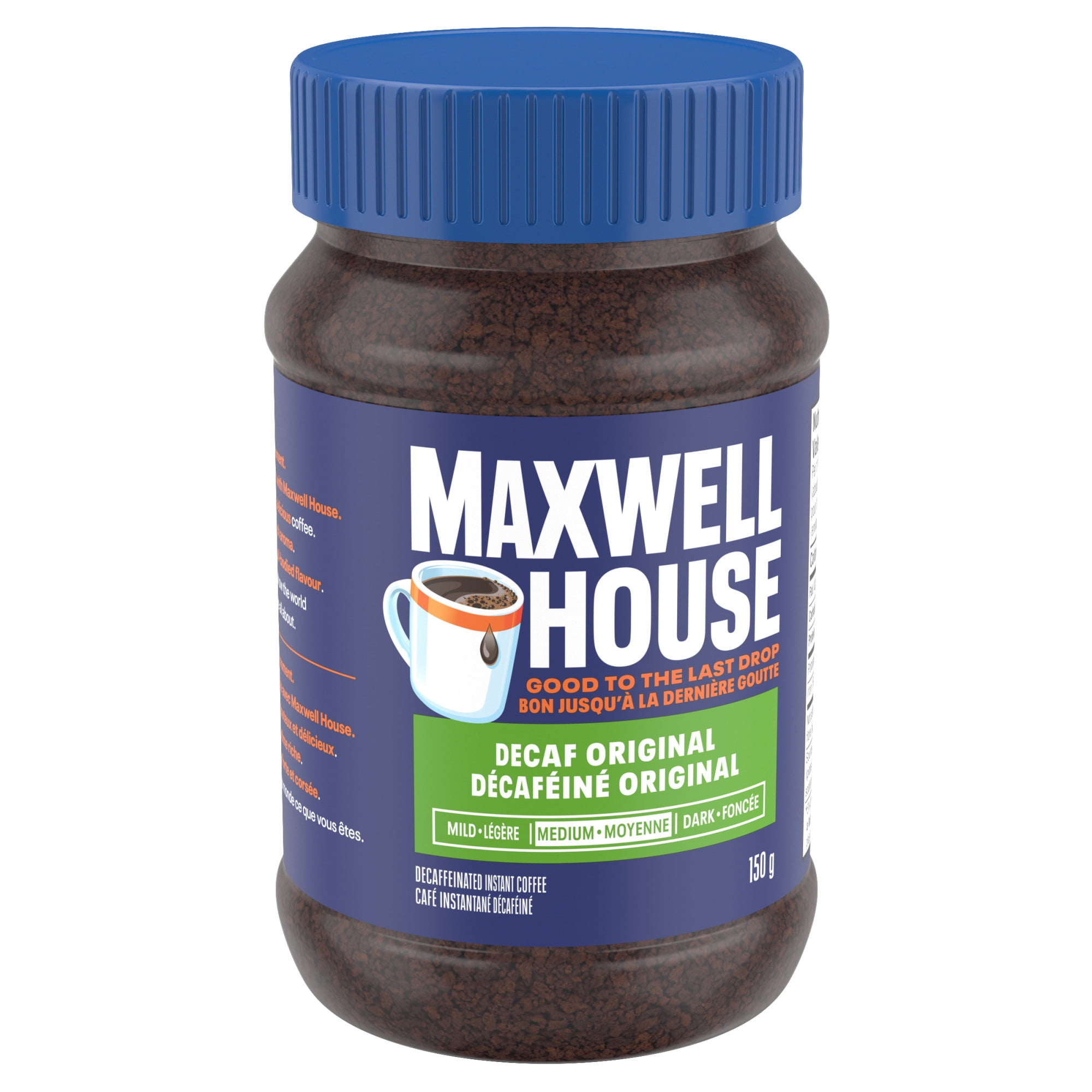 Maxwell House Decaf Instant Coffee, 150g