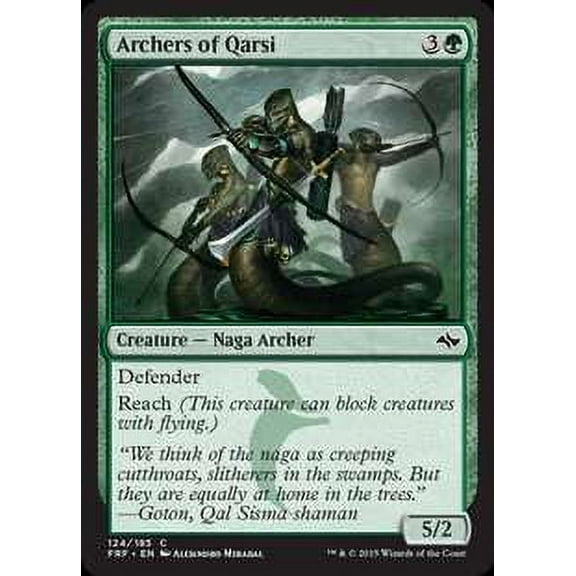 MtG Fate Reforged Common Archers of Qarsi (Foil) #124