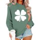 thumbnail image 5 of Ounisa St. Patrick's Day Sweatshirt for Women Clover Graphic T Shirts Patty's Day Long Sleeve Tee Tops Pullover, 5 of 6