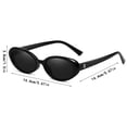 thumbnail image 2 of FYEGRE Stylish Women's Polarized Oval Retro Sunglasses with Classic Design for Fashionable Sun and Outdoor Activities Coffee, 2 of 3