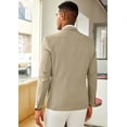 thumbnail image 4 of COOFANDY Mens Linen Casual Blazer Slim Fit Sport Coat Two Button Summer Suit Jacket Lightweight Business Sport Jacket, 4 of 6