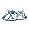 thumbnail image 2 of All My Walls LAN00118 Penguins on Icy Slope Metal Wall Art, Blue, 2 of 4