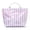 Purple, variant on Transparent PVC Rainbow Striped Tote Bag, Waterproof Clear Summer Beach Bag, Large Capacity Travel Shopper for Women