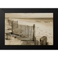thumbnail image 2 of Amber Light Gallery 18x13 Black Modern Framed Museum Art Print Titled - Beach Walk 2, 2 of 5