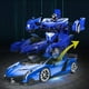 thumbnail image 3 of Control remoto Transform Car Robot Toy con luces Deformación Rc Car 2.4ghz 1:18 Recargable 360girating Stunt Race Car Juguetes para niños Niños Niñas Edad, 3 of 5