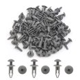 thumbnail image 2 of Unique Bargains 50pcs 6mm Hole Dia Plastic Push Type Clip Bumper Mudguard Rivet Fastener for Car, 2 of 2