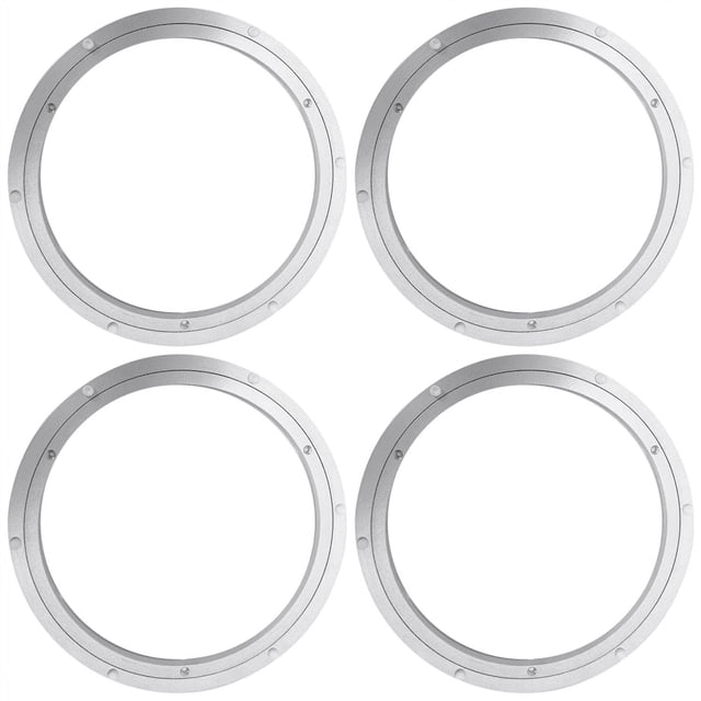 4X Aluminium Rotating Turntable Bearing Swivel Plate 12 Inch Silver