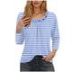 thumbnail image 1 of Blusas para las Mujeres Casual 3/4 Manga Impresa Camiseta Superior, Blusa Ligera para Diario, Fecha, Compras Y Primavera Otoño Desgaste, 1 of 5