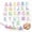 Glitter Multi #1, variant on 26Pcs Large Letter Beads with Big Hole Bubble Alphabet Beads | Transparent Colorful Chunky Acrylic Letter Beads for DIY Keychains Bracelets Jewelry Bag Charms
