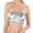 Silver, variant on MDUKONU Women's Shiny Metallic Strapless Crop Tube Top Rave Bandeau Bra Pink M