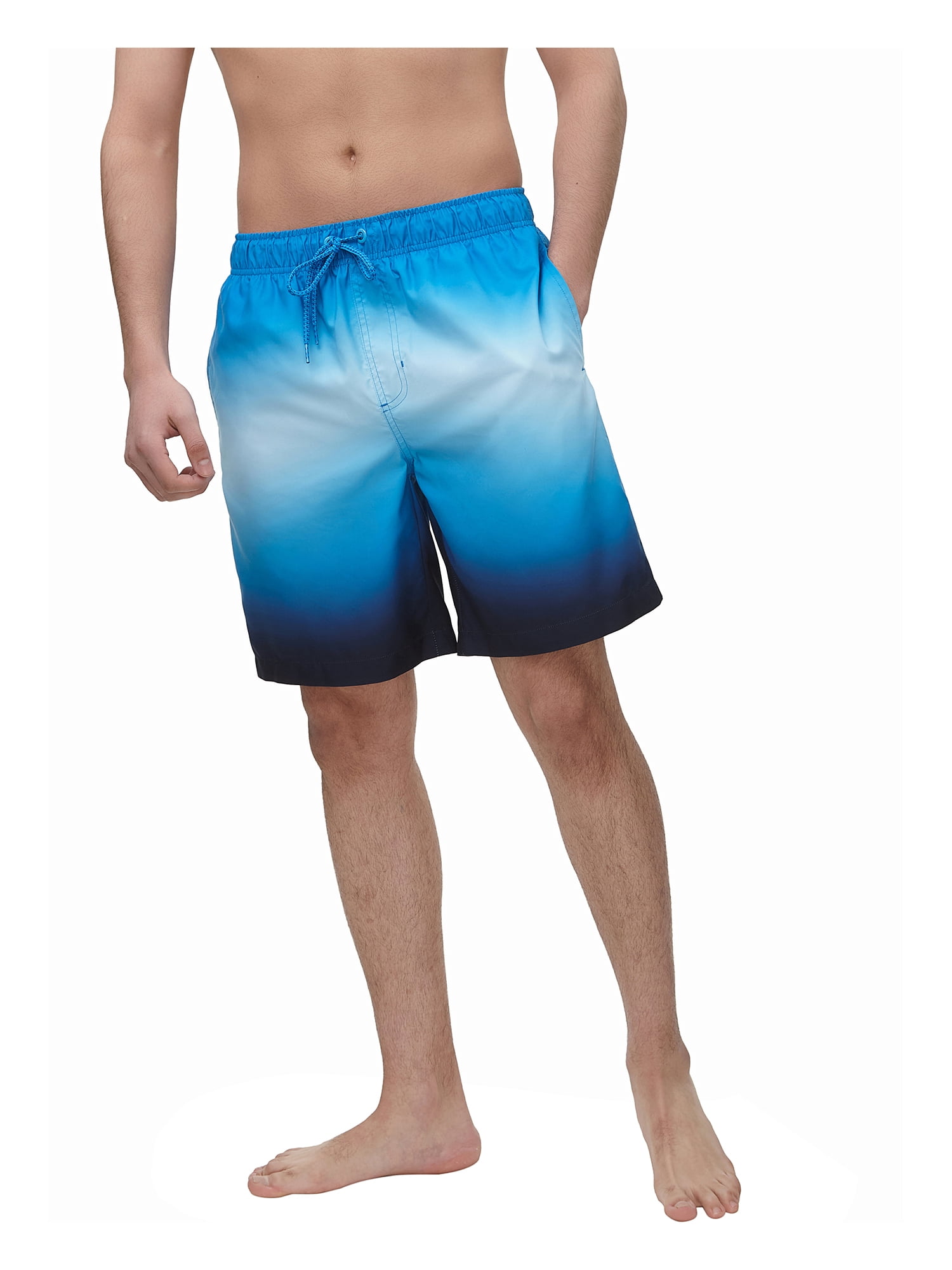 Rokka&Rolla Men's 8" Mesh Lined Swim Trunks, up to Size 2XL