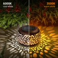 thumbnail image 2 of Faroles solares BONLION, 2 unidades, para exterior, impermeables, de metal, 2 of 8