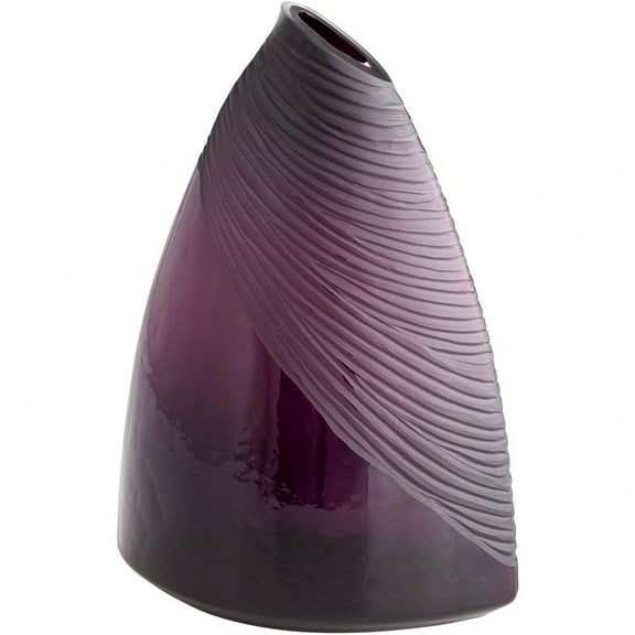 07337-Cyan lighting-Large Mount Amethyst Vase - 10.25 Inches Wide by 14.5 Inches High