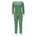 thumbnail image 1 of Ensemble de Pyjamas de Noël pour Femmes Imprimé Xmas Col Rond Hauts Pantalons Vêtements de Nuit Pjs, 1 of 3