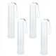 thumbnail image 1 of 4 Pack Extendable Plastic Paint Brush Case, Clear Long Paint Brush Holder Tube, Storage Pencil Container, 1 of 5