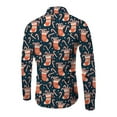 thumbnail image 2 of Innerwin Tunic Shirt Button Down Mens Shirts Daily Lapel Neck Comfy Tops Socks 2XL, 2 of 3