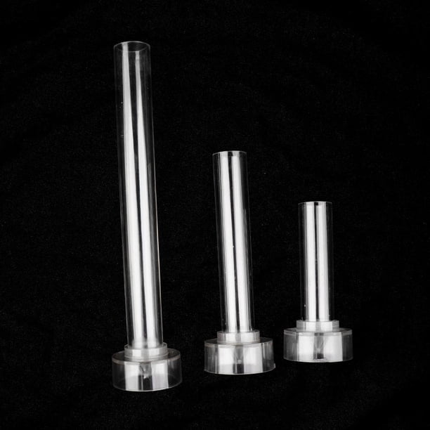 Molde para hacer velas BLESIY 3 Unids de Tamaños de Plástico de Pilar de Arcilla de Jabón de DIY