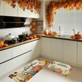 thumbnail image 5 of Tunhigl 2-Piece Fall Decor Rugs Set (48x16"/24x16") - Pumpkin & Maple Leaf Non-Slip Floor Mats for Halloween/Thanksgiving- Waterproof Easy-Clean Decor for Kitchen, Bathroom, Porch & Entryway, 5 of 6