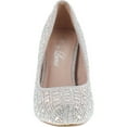 thumbnail image 4 of Bella Luna Myra Sparkle Crystal Gem Rhinestone Glitter Mesh Formal Evening Dress Pumps, 4 of 4