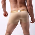 thumbnail image 6 of HUPOM Men'S Underwear Underwear For Men Pack Medium waist Comfort Waist Solid Boxer Briefs Beige 2XL, 6 of 7