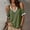 Army Green, variant on Sevevn Women's Cold Shoulder Lace Trim T-Shirt V Neck Cotton Blend Short Sleeve Casual Blouse Top Pink L