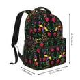 thumbnail image 2 of Haiem Mexican Flower 2 Printed School Backpack,Casual Travel Lightweight Backpack,Durable Comfortable Multifunctional Backpack,Laptop Backpack, 2 of 6