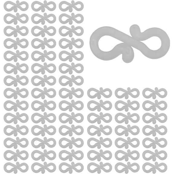 Projectpak Mini Gutter Hooks for Christmas Holiday Light Strings, Hook Mini Lights, C7, C9 and More to Gutters and Shingles | 100 Pack