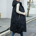 thumbnail image 1 of Fiogavroetic Gilet Sans Manches pour Femmes, Veste Longue d'Hiver en Coton, 1 of 8