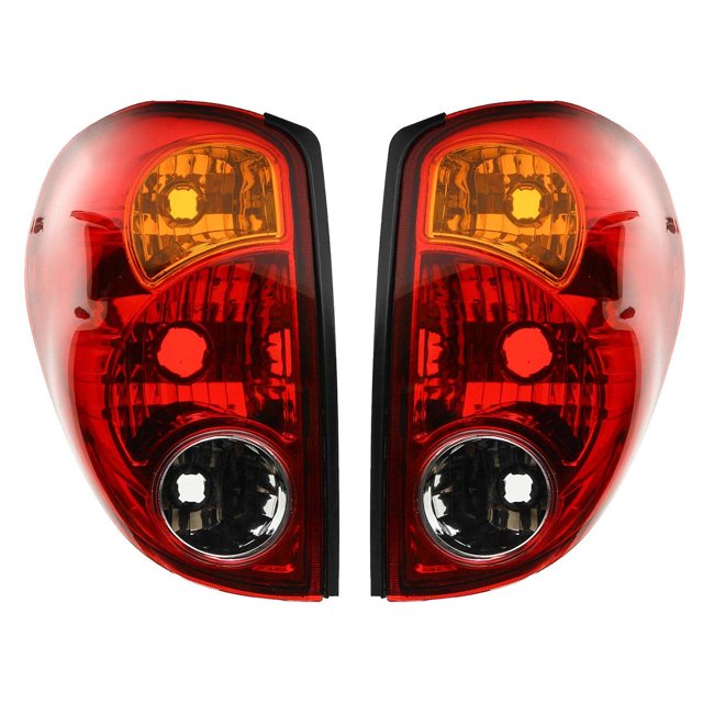 2 uds luz trasera de coche lámpara de freno con cableado para L200 2005-2016 lente roja amarilla iluminación de señal luz trasera de coche
