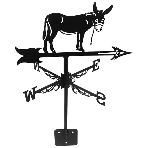 FOMIYES Weather Vanes for Sheds Weathervane in Black 1Pcs Wind Direction Indicator for Garden Enthusiasts