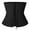 #2 Black Zipper + Inner Hook Closure, variant on QRIC Women's Underbust Latex Sport Girdle Waist Trainer Corsets Boned Body Shaper