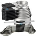 thumbnail image 1 of Juego de tazas y cucharas medidoras magnéticas YAMOLIN de acero inoxidable, 1 of 8