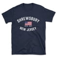 thumbnail image 1 of Shrewsbury New Jersey Patriot Men's Cotton T-Shirt, 1 of 1