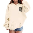 thumbnail image 2 of Mercatoo Kids Girls Oversized Hoodies Long Sleeve Cute Pullover Sweatshirts Letter Graphic Casual Trendy ??2k Tops with Pocket, 2 of 7
