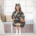 thumbnail image 7 of FORMRS Wearable Blanket Hoodie with Sleeves for Kids Cozy Flannel Sweatshirt, Gray Dinosaur, 7 of 7