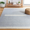 thumbnail image 2 of SAFAVIEH Natura Marina Striped Wool Area Rug, Light Blue/Ivory, 4' x 6', 2 of 8