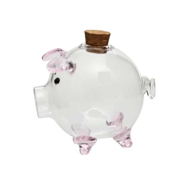 Hucha de cristal, figura de cerdo, decoración del hogar, regalo de Festival, estatua decorativa, estatua coleccionable, plato de dulces de recuerdo