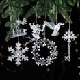 thumbnail image 6 of Clearance!Acrylic Crystal Elk Angel Snowflake Christmas Ornaments Tree Decorations Garland Chandelier Hanging Wedding Party Celebration Decor, 6 of 6