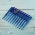 thumbnail image 4 of facefd Wide-Teeth Detangling Curly Hair Comb Mens Back Head Styling Oil Comb Blue, 4 of 9