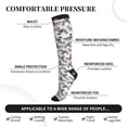 thumbnail image 2 of Rateoe Bird Compression Socks for Women and Men 20-30mmHg-Circulation Support Socks Knee High Nurse Pregnant Running Medical and Travel Athletic, 2 of 7