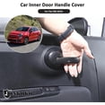 thumbnail image 4 of Car Inner Door Handles Cover Compatible with Fi@t 500 2010-2024 Auto Inner Door Handle Protective Trim Interior Accessories (Gloss Black), 4 of 5