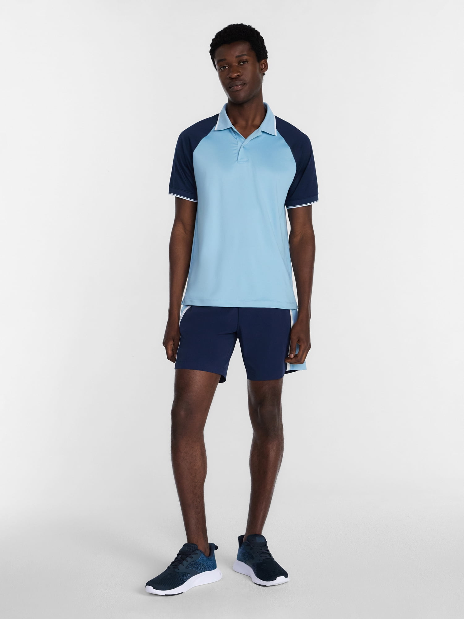 Athletic Works Men's and Big Men's Modern Tennis Polo Shirt, Sizes XS-3XL
