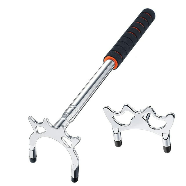 stanreset Queue de Billard Rétractable Design Télescopique Artisanat Surface Lisse Support de Billard Fournitures Sportives Bâton de Piscine Fourche Haute et Basse