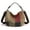 Brown, variant on Retro Spliced ​​handbag Fashionable Shoulder Crossbody Bag Women's Large Capacity Canvas Contrasting Color Women's Bag