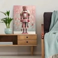 thumbnail image 5 of Pink Nutcracker Christmas Canvas Wall Art, Preppy Girly Print, Holiday Room Wall Decor, 5 of 8