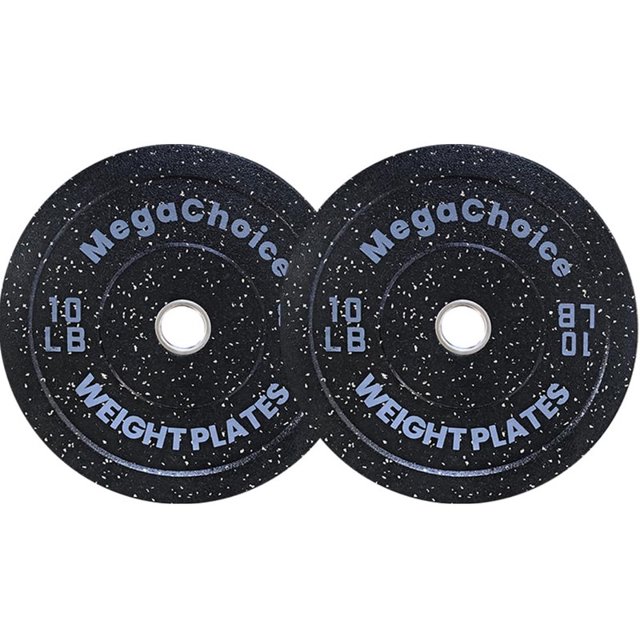 2-Inch Bumper Plates Set, 10-45 Lbs Rubber Weight Plates,Strength Training Weights Plates for Weight Lifting