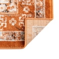 thumbnail image 6 of Unique Loom Charlotte Collection Area Rug - Quail (6' 1" x 9' Rectangle Terracotta/Light Blue), 6 of 6