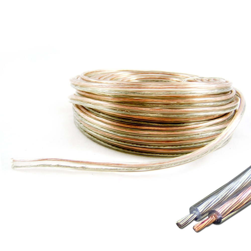 18 Gauge 50 Ft Speaker Wire Audio Stereo Cable Car Home High Quality