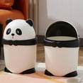 thumbnail image 4 of Vikakiooze Cute Trash Can With Lid Wastebasket Countertop Garbage Container Bin For Home Office Bathroom Kitchen Dorm Room Coffee Bar, 4 of 9