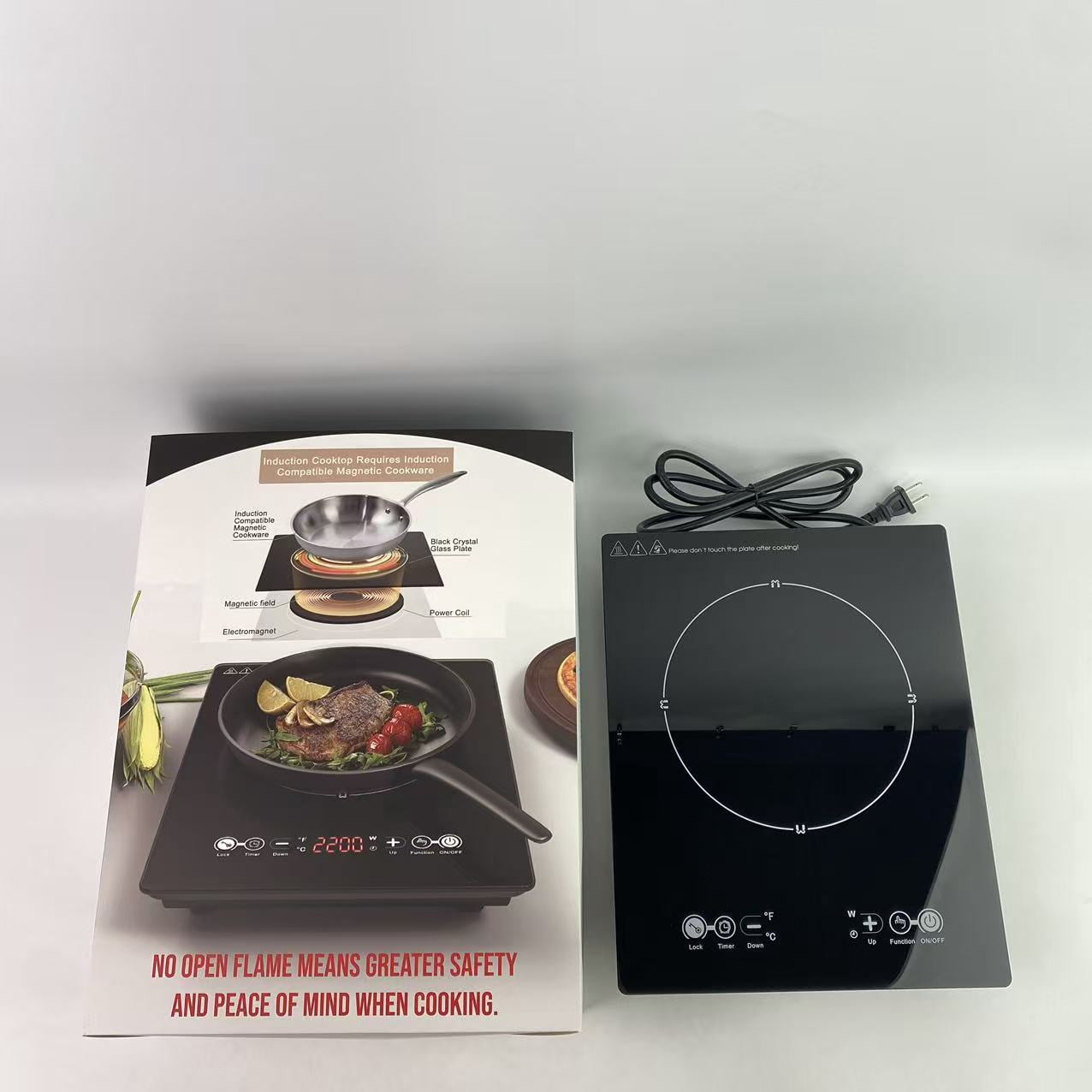 TTMALL Electric stoves,1800W Portable Induction Cooktop Countertop Burner